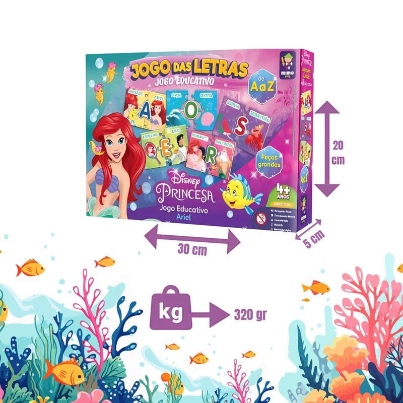 Jogo das Letras Educativo Ariel 60 Peças Mimo Toys - 2016 - Jogos